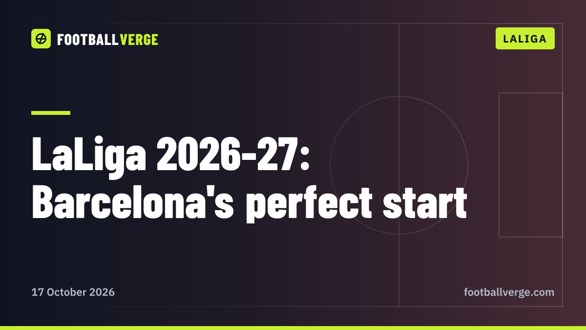 LaLiga 2026-27 table: Barcelona's perfect start, Raphinha's 12 goals and Mourinho's Real Madrid