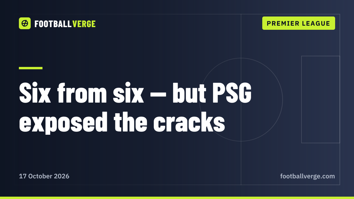 Six from six, but PSG exposed the cracks: how good are Maresca's Manchester City?